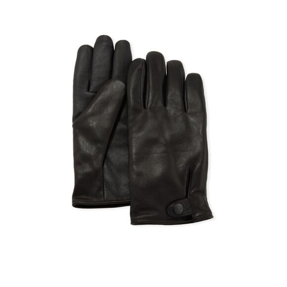UGG Men's Metisse Tabbed Vent Tech Gloves Black L - Picture 1 of 5
